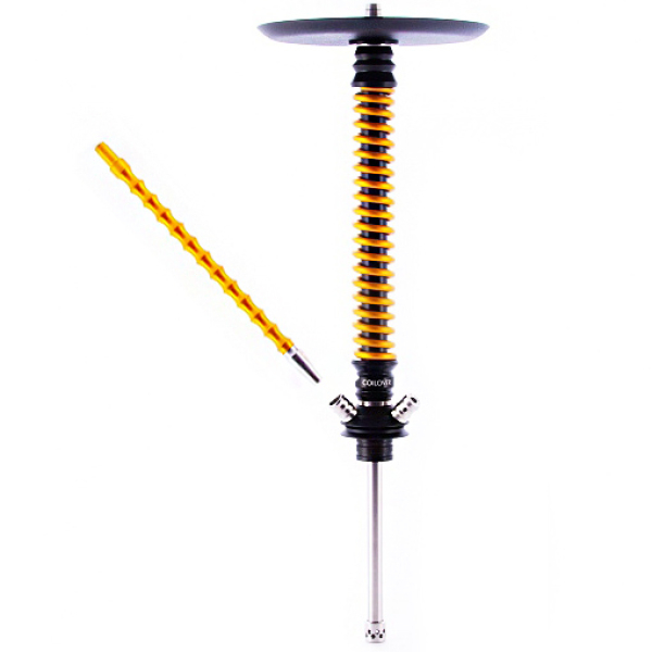 Кальян Mamay Customs V3  Coilovers Черный Gold Anod в Челябинске