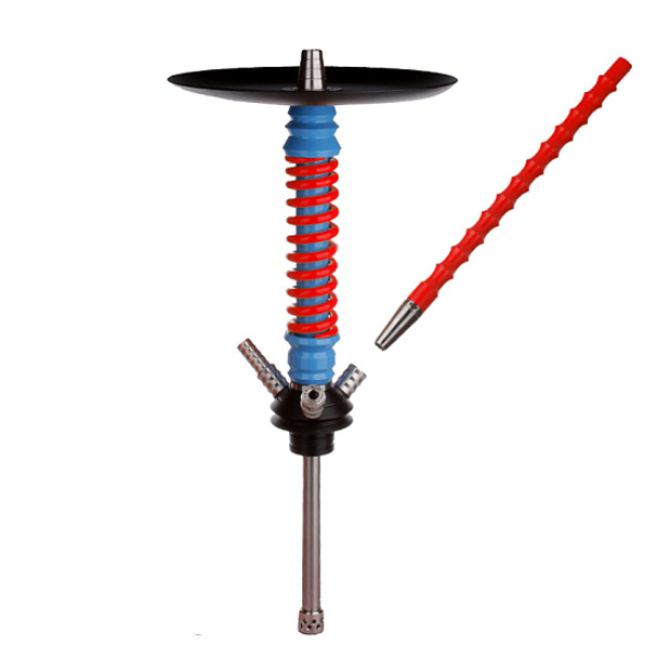 Кальян Mamay Customs V3  Coilovers Mini Голубой Красный в Челябинске