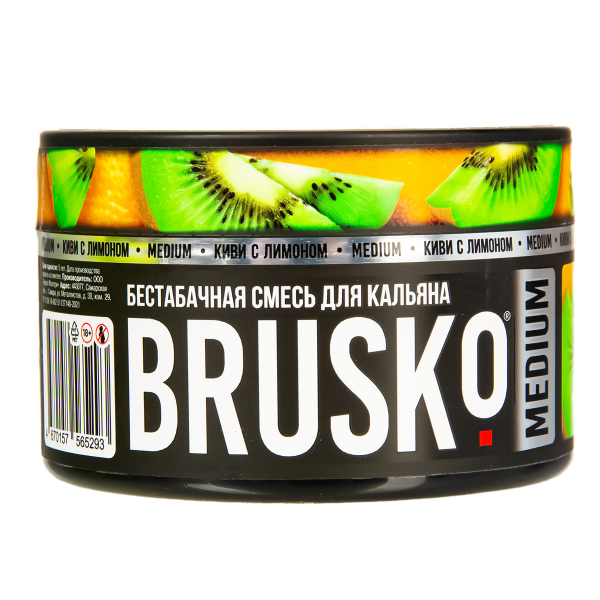 Бестабачная смесь Brusko Medium Киви С Лимоном 250 грамм в Челябинске