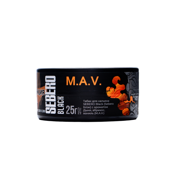 Табак Sebero Black Black M.a.v. 25 грамм в Челябинске