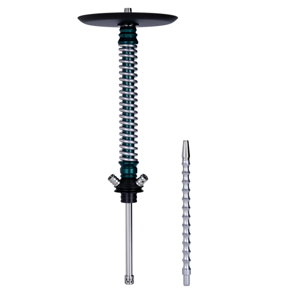Кальян Mamay Customs Coilovers Зелёный Лак Хром в Челябинске