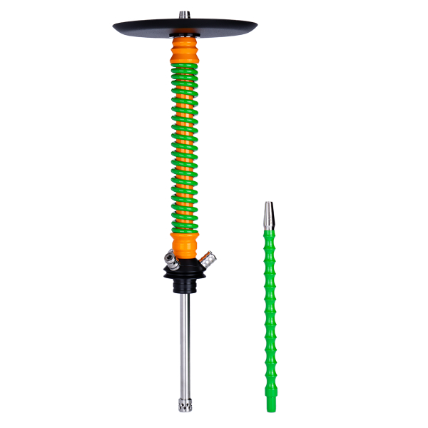 Кальян Mamay Customs Coilovers Оранжево Салатовый в Челябинске