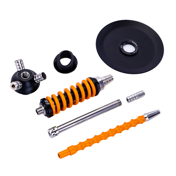 Кальян Mamay Customs Coilover Micro Чёрно Оранжевый в Челябинске