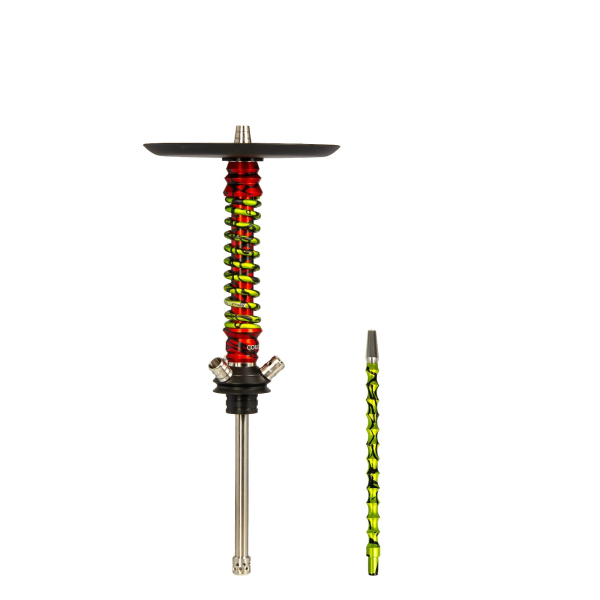Кальян Mamay Customs Coilovers Mini Красный Сплеш Салатовый Сплеш в Челябинске