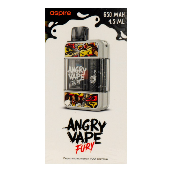 POD-система Brusko Angry Vape Fury 650 Mah Белый в Челябинске