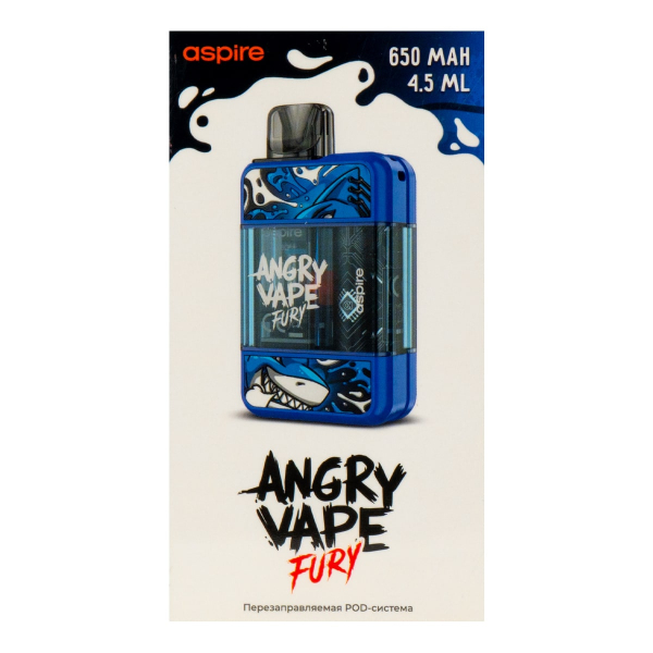 POD-система Brusko Angry Vape Fury 650 Mah Синий в Челябинске