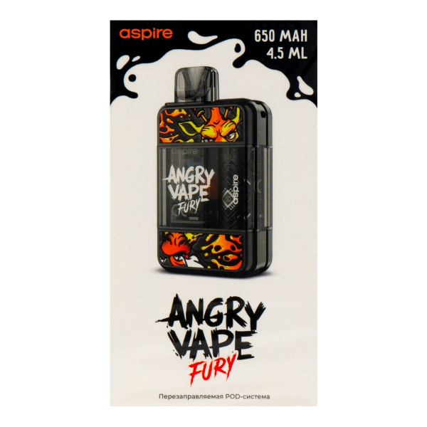 POD-система Brusko Angry Vape Fury 650 Mah Черный в Челябинске