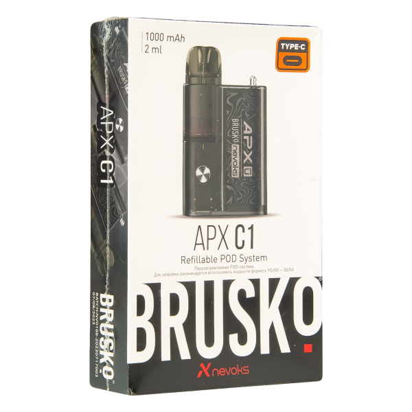 POD-система Brusko Apx C1 Чёрный Шёлк в Челябинске