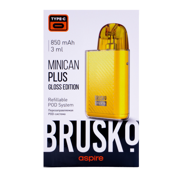 POD-система Brusko Minican Plus Gloss Edition Жёлтый в Челябинске