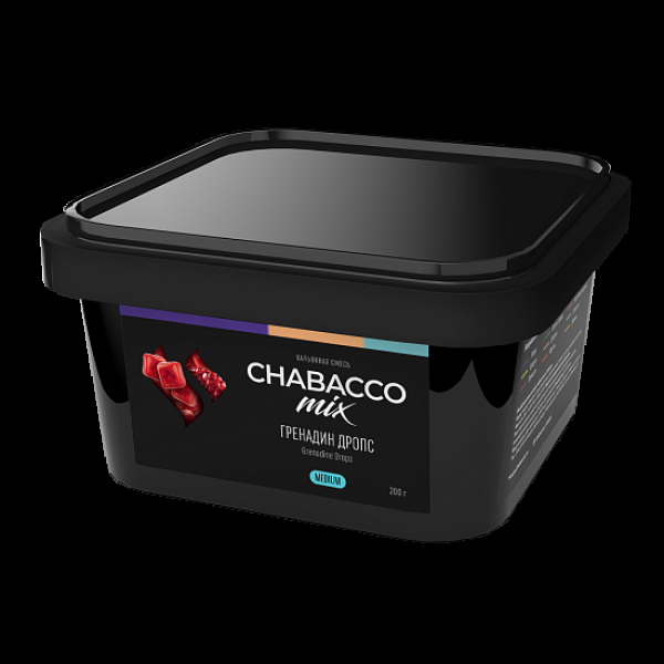 Бестабачная смесь Chabacco Mix Grenadine Drops Гренадин Дропс  Medium 200 грамм в Челябинске