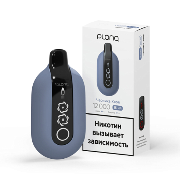 Электронка Plonq Ultra Черника Хвоя 12000 затяжек в Челябинске