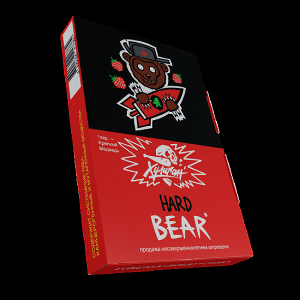 Табак Хулиган Hard Bear Клубника С Елкой 25 грамм в Челябинске
