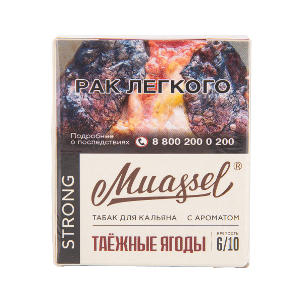 Табак Muassel Strong Таёжные Ягоды 40 грамм в Челябинске
