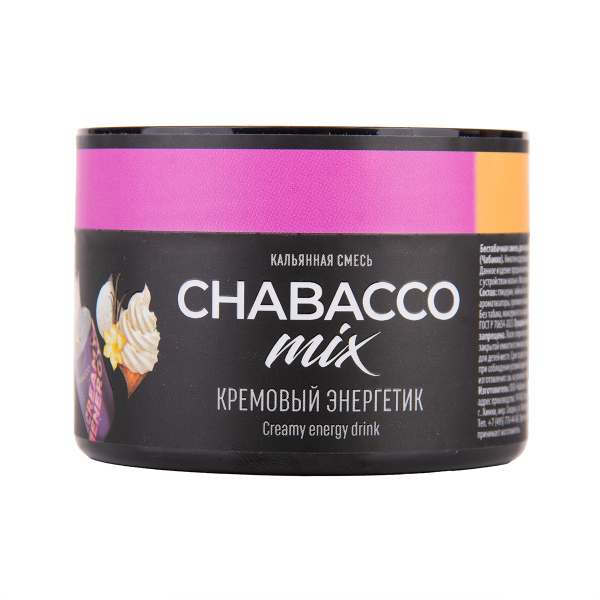Бестабачная смесь Chabacco Mix Medium Creamy Energy Drink 40 грамм в Челябинске
