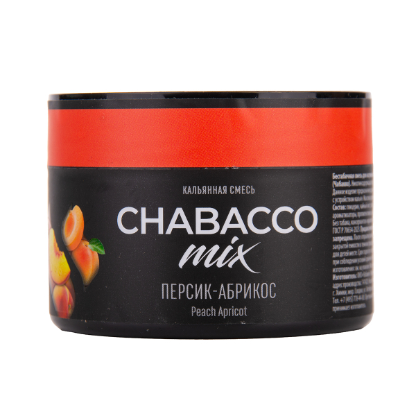 Бестабачная смесь Chabacco Mix Medium Peach Apricot 40 грамм в Челябинске
