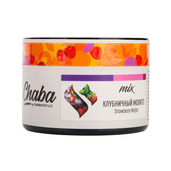 Бестабачная смесь Chaba Mix Strawberry Mojito Nicotine Free 50 грамм в Челябинске