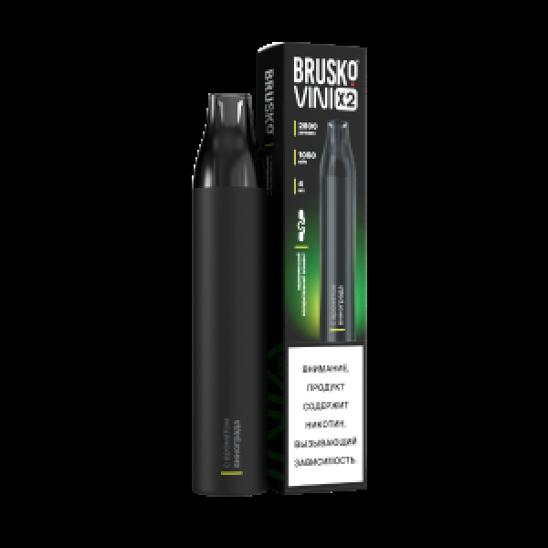 Электронка Brusko Vini X2 Грейпфрут 2800 затяжек в Челябинске