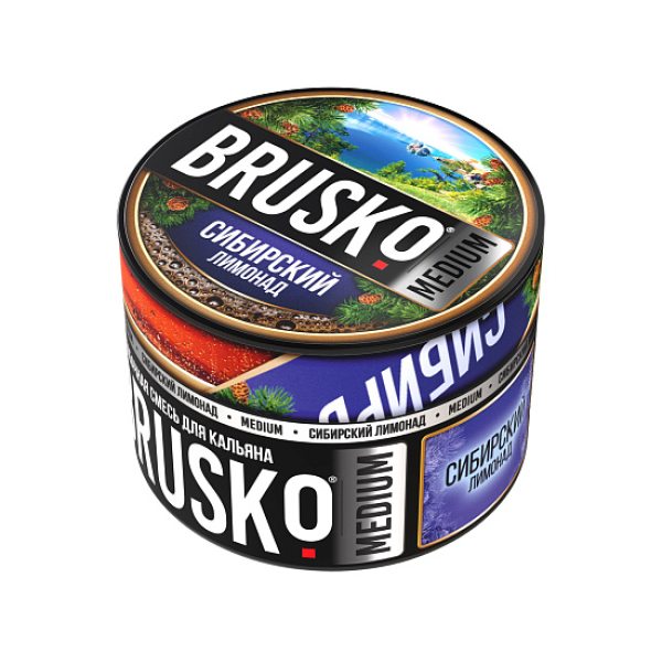 Бестабачная смесь Brusko Zero Сибирский Лимонад 50 грамм в Челябинске