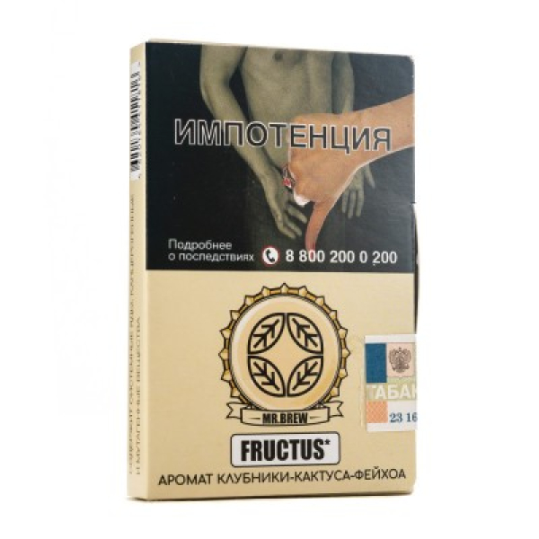 Табак Mr Brew Fructus Аромат Клубники Кактуса Фейхоа 25 грамм в Челябинске