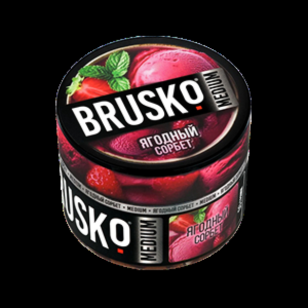 Бестабачная смесь Brusko Ягодный Сорбет 50 грамм в Челябинске