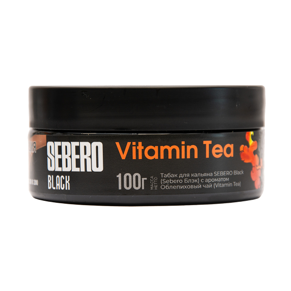 Табак Sebero Black Vitamin Tea Облепиховый Чай 100 грамм в Челябинске