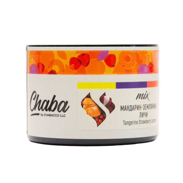 Безникотиновая смесь Chaba Mix Tangerine Strawberry Lychee Nicotine Free 40 грамм в Челябинске