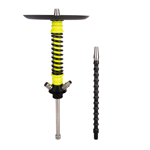 Кальян Mamay Customs Coilover Mini  Жёлтый Флюр Чёрный в Челябинске