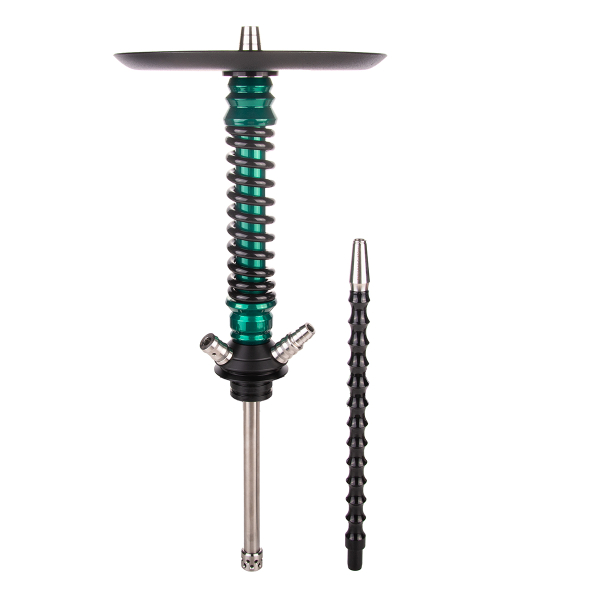 Кальян Mamay Customs Coilover Mini  Зелёный Лак Чёрный в Челябинске