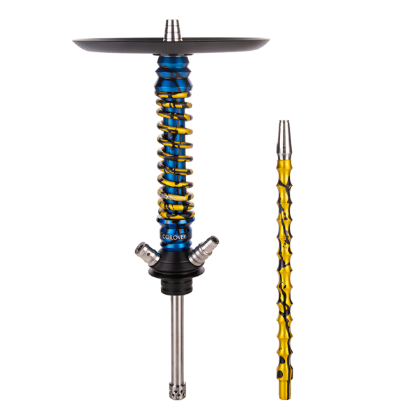 Кальян Mamay Customs Coilover Mini   Синий Сплеш Золотой Сплеш в Челябинске