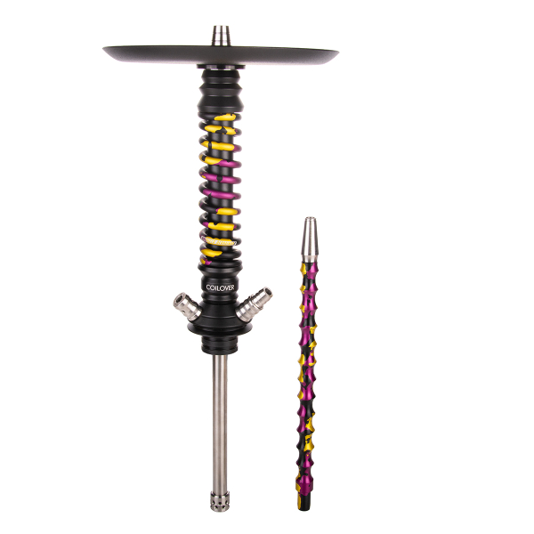 Кальян Mamay Customs Coilover Mini   Чёрный Пурпурный/золотой Камуфляж в Челябинске