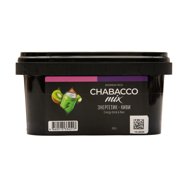 Бестабачная смесь Chabacco Mix Medium Energy Drink & Kiwi 200 грамм в Челябинске