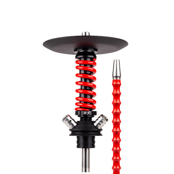 Кальян Mamay Customs Coilovers Micro Anod Черный Красный Глянец в Челябинске