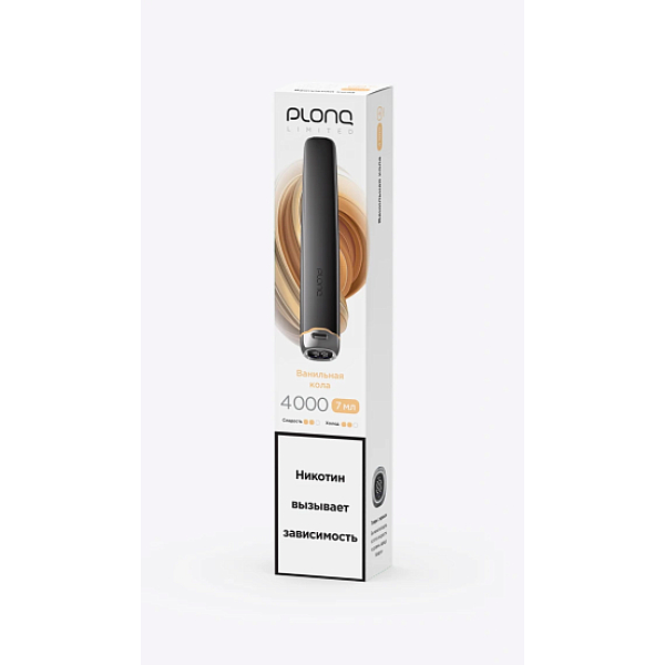 Электронка Plonq Plus Pro Black Ванильная Кола 4000 затяжек в Челябинске