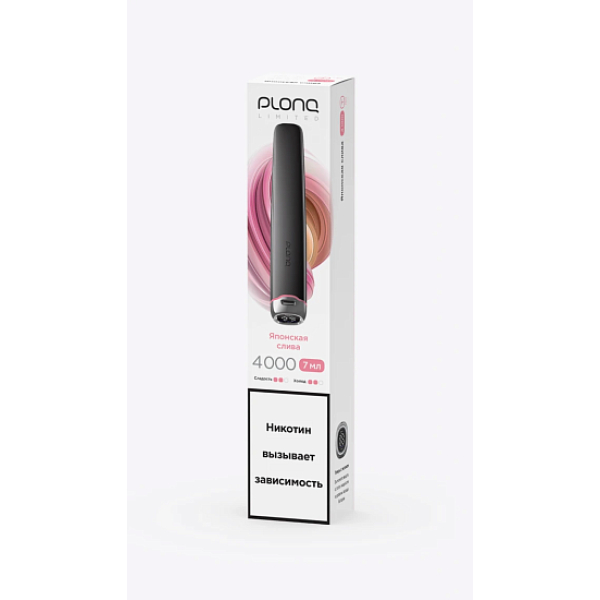Электронка Plonq Plus Pro Black Японская Слива 4000 затяжек в Челябинске