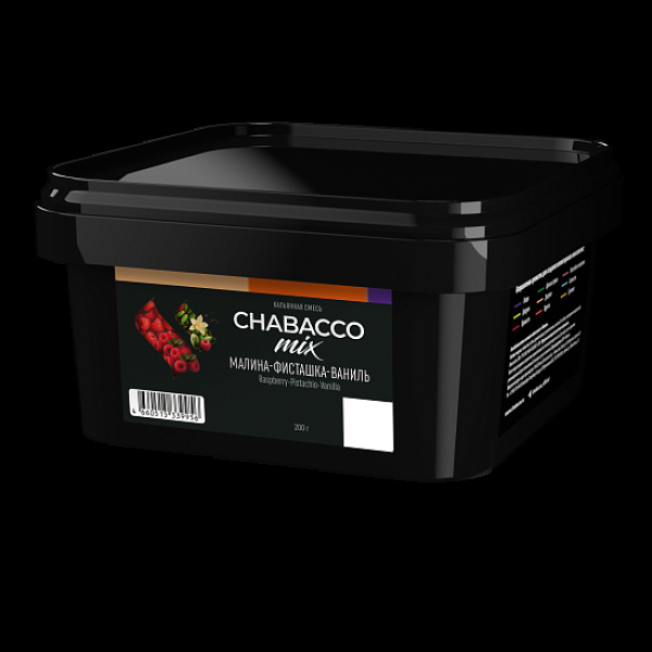 Бестабачная смесь Chabacco Mix Raspberry Pistachio Vanilla Малина Фисташка Ваниль Medium 200 грамм в Челябинске